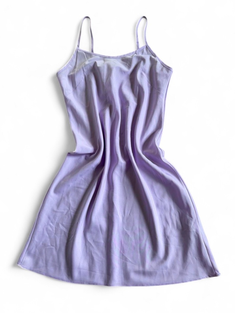 Nannette Lilac Spaghetti-Strap Mini Slip Dress